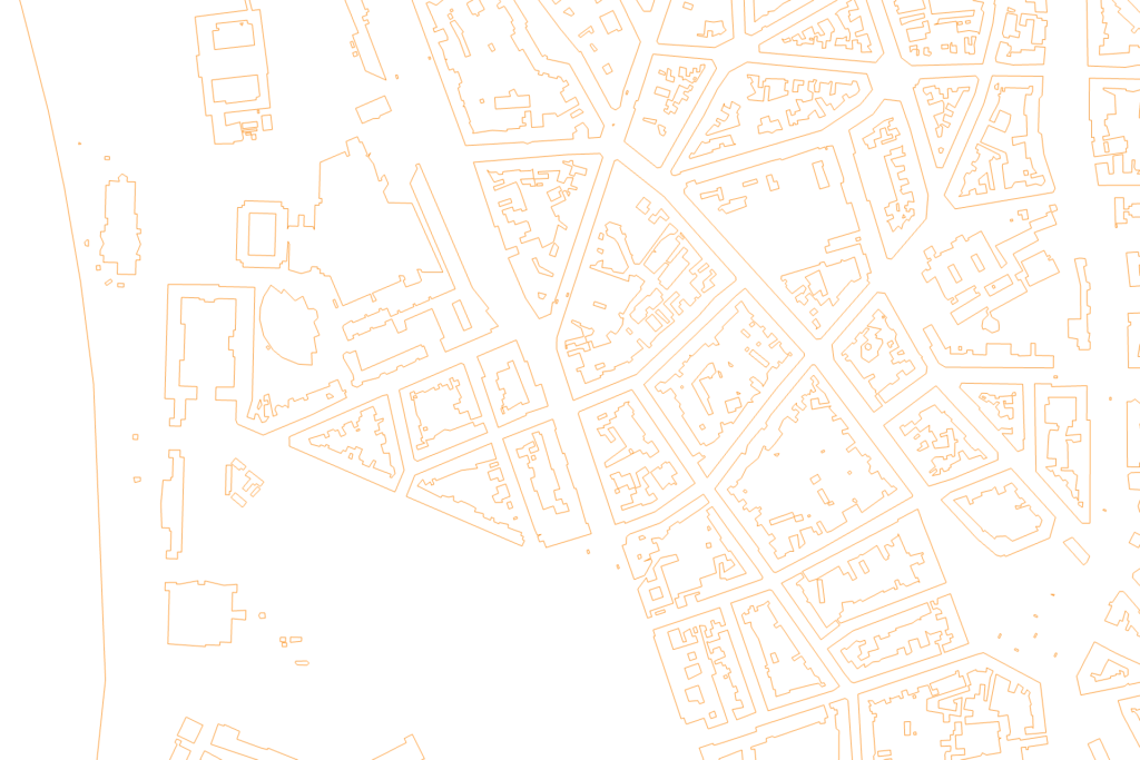 City of Düsseldorf - Boundaries (952 936 nodes, 953 350 edges). Zoom x30.