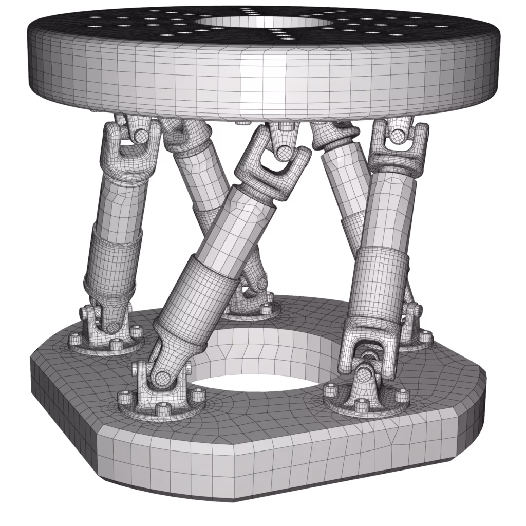 CM2 SurfMesh® Q4 - Anisotropic Quad-Dominant Mesh - Hexapod